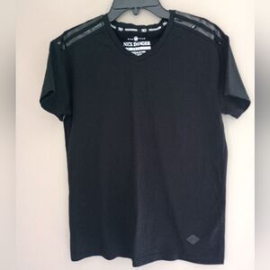 Nick Danger Black Short Sleeve V Neck Shirt Size Small